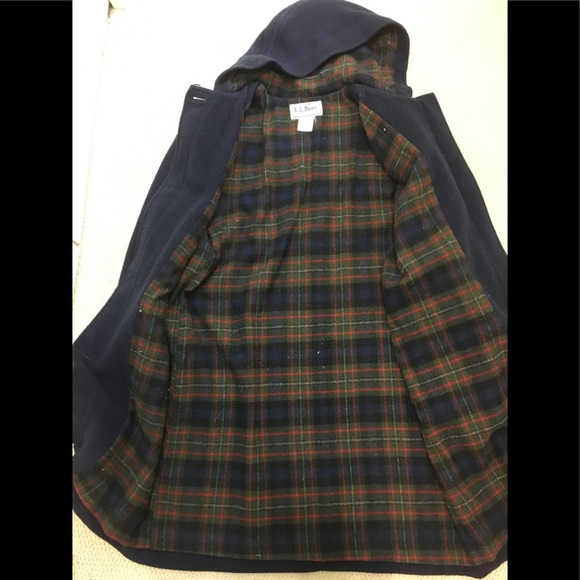 L.L. Bean Navy Blue Duffle Coat Women’s XL - Picture 3 of 6